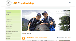 Desktop Screenshot of majak-nadeje.eu